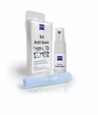 Zeiss Kit Spray Antibuée Fl/15ml + Tissu Microfibres à Blere