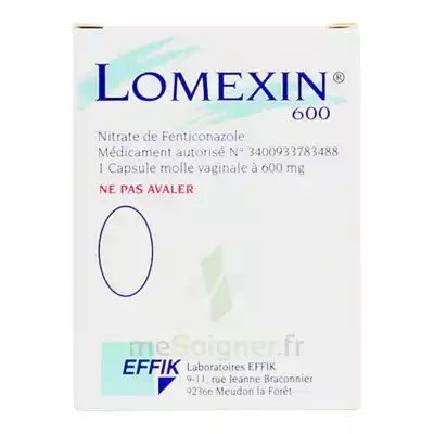 Lomexin 600 Mg Caps Molle Vaginale Plq/1 à Blere